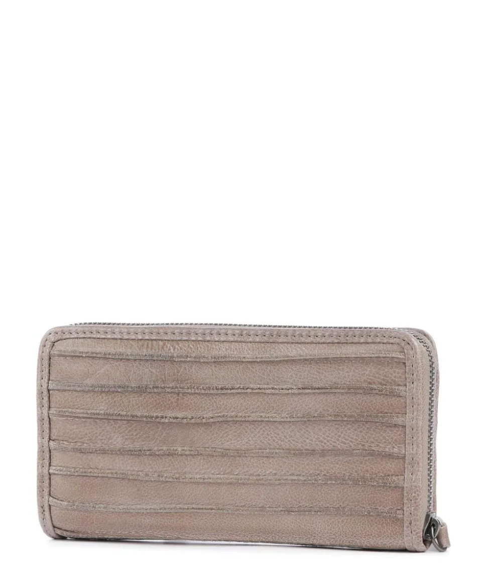 Riffel Big Total Geldbörse genarbtes Rindsleder beige