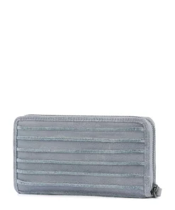 Riffel Big Total Geldbörse genarbtes Rindsleder blaugrau