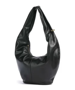 Ring S Beuteltasche fein genarbtes Leder schwarz