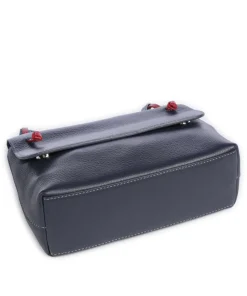 Rio Umhängetasche genarbtes Leder dunkelblau