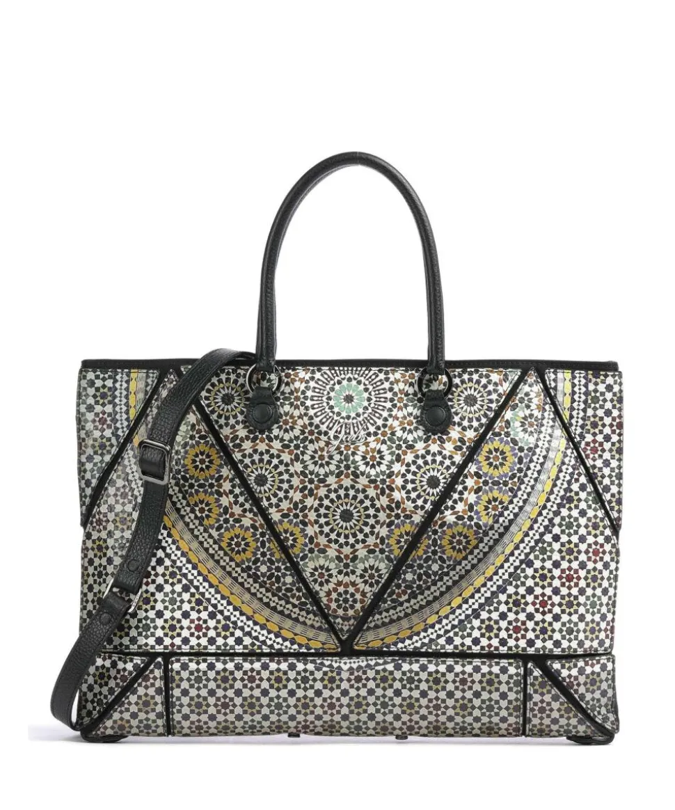 Rioko M Shopper genarbtes Kalbsleder mehrfarbig