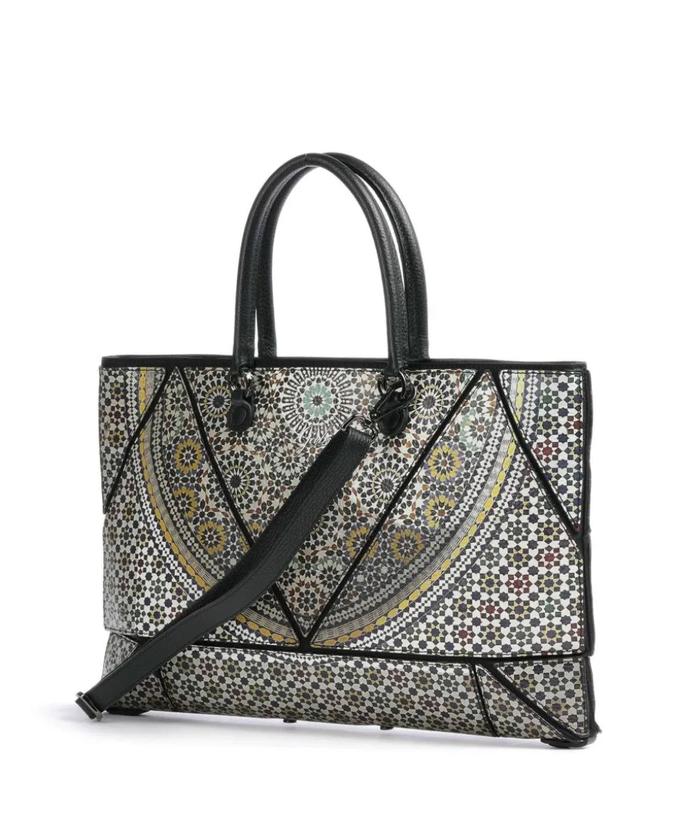 Rioko M Shopper genarbtes Kalbsleder mehrfarbig