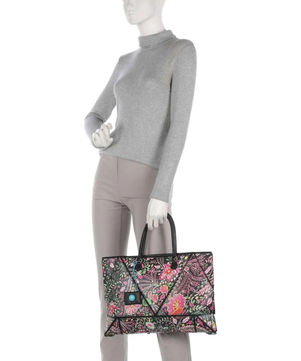 Rioko M Shopper genarbtes Kalbsleder mehrfarbig