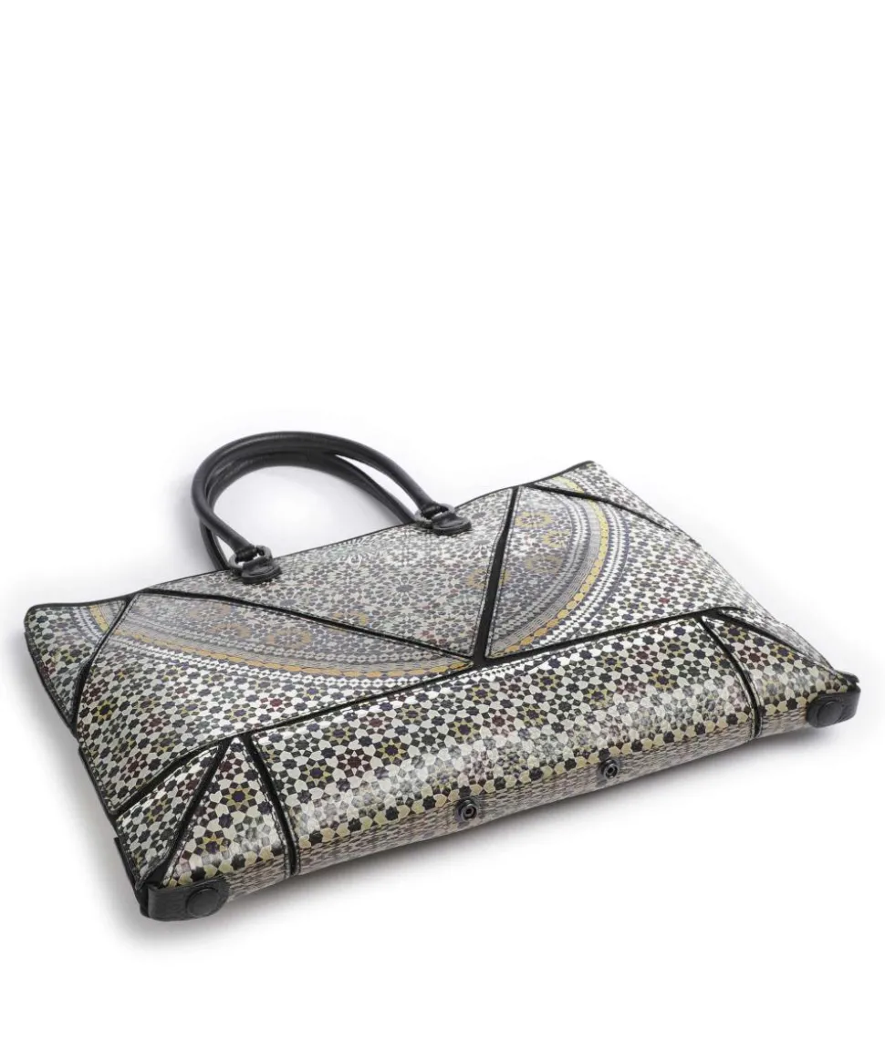 Rioko M Shopper genarbtes Kalbsleder mehrfarbig