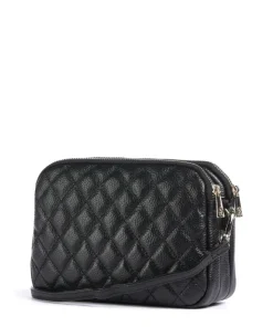 Rita Umhängetasche genarbtes Leder schwarz