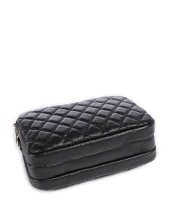 Rita Umhängetasche genarbtes Leder schwarz