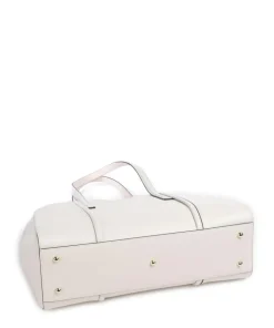 Riva L Shopper genarbtes Leder weiß