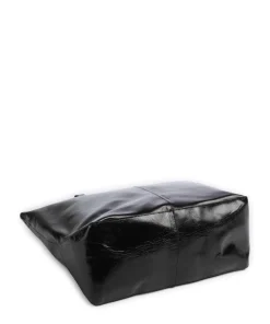 Rive Paper Touch Crinkle L Shopper Nappa Kalbsleder schwarz
