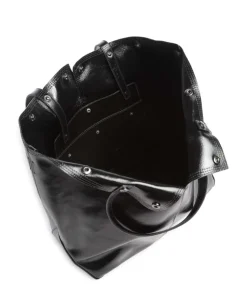 Rive Paper Touch Crinkle L Shopper Nappa Kalbsleder schwarz