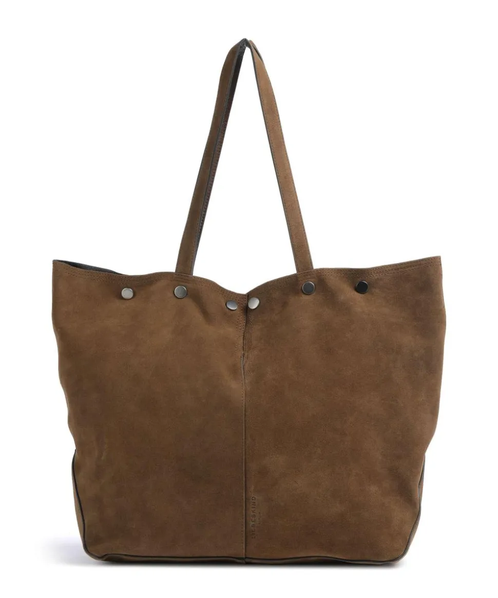 Rive Suede L Shopper aufgerautes Leder mud