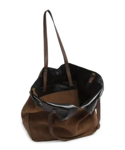 Rive Suede L Shopper aufgerautes Leder mud