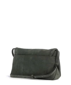 Rive Suede S Umhängetasche Veloursleder dunkelgrün