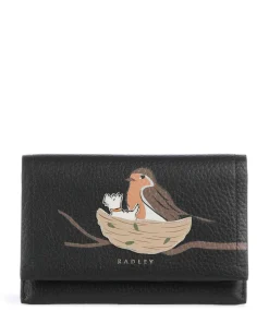 Robin Geldbörse genarbtes Leder schwarz