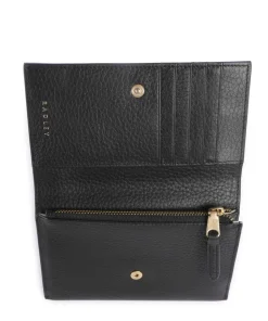 Robin Geldbörse genarbtes Leder schwarz