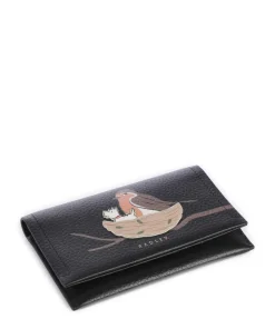 Robin Geldbörse genarbtes Leder schwarz