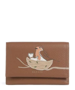 Robin Geldbörse genarbtes Leder braun