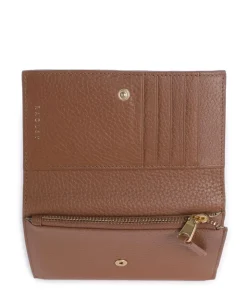 Robin Geldbörse genarbtes Leder braun