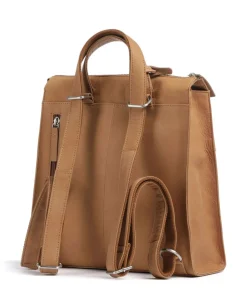 Rogue Robyn Rucksack-Tasche fein genarbtes Leder cognac
