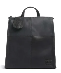 Rogue Robyn Rucksack-Tasche fein genarbtes Leder schwarz