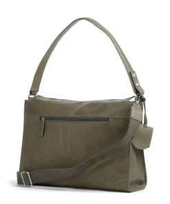Rogue Robyn Schultertasche fein genarbtes Leder khaki