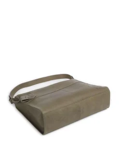 Rogue Robyn Schultertasche fein genarbtes Leder khaki