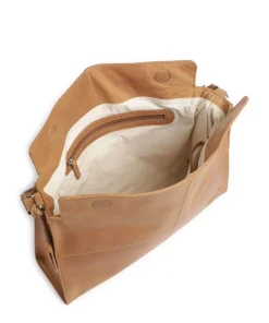 Rogue Robyn Schultertasche fein genarbtes Leder cognac