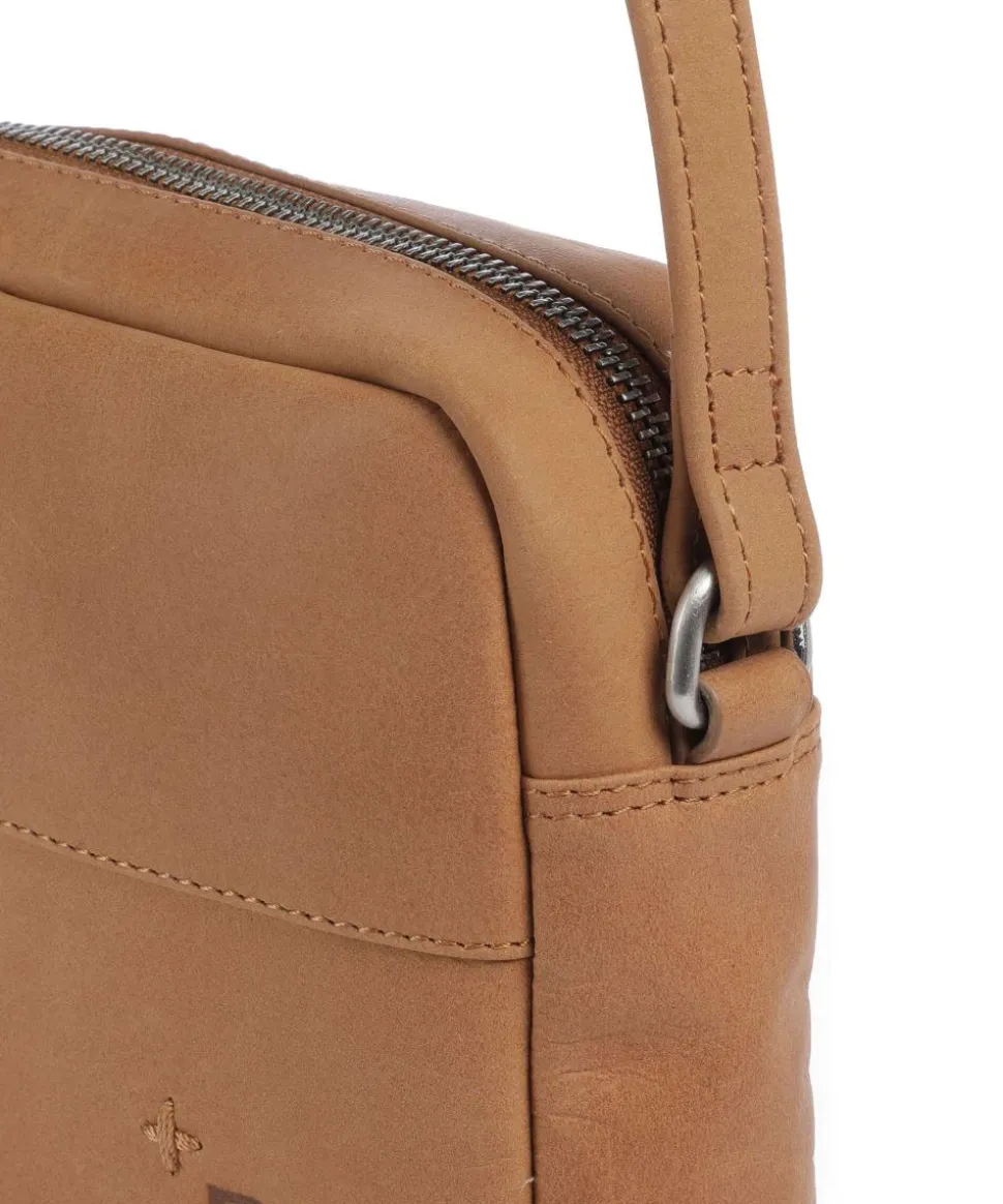 Rogue Robyn Umhängetasche fein genarbtes Leder cognac