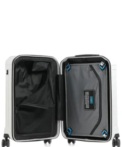 4-Rollen Trolley hellgrau 55 cm