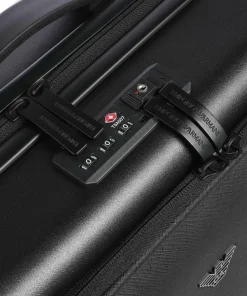 4-Rollen Trolley schwarz 56 cm