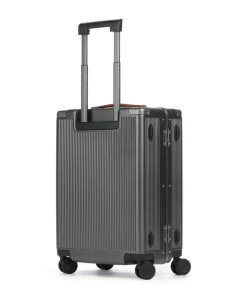 4-Rollen Trolley silber 55 cm