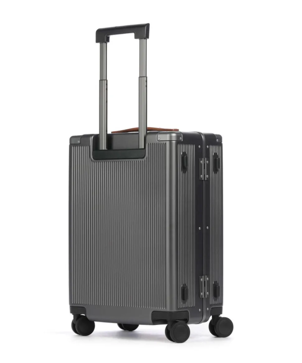 4-Rollen Trolley silber 55 cm