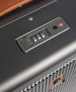 4-Rollen Trolley silber 55 cm