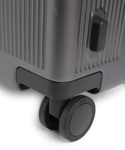 4-Rollen Trolley silber 55 cm