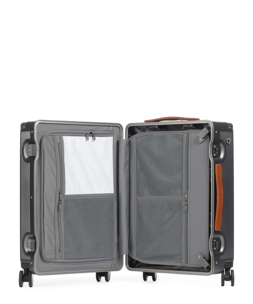 4-Rollen Trolley silber 55 cm