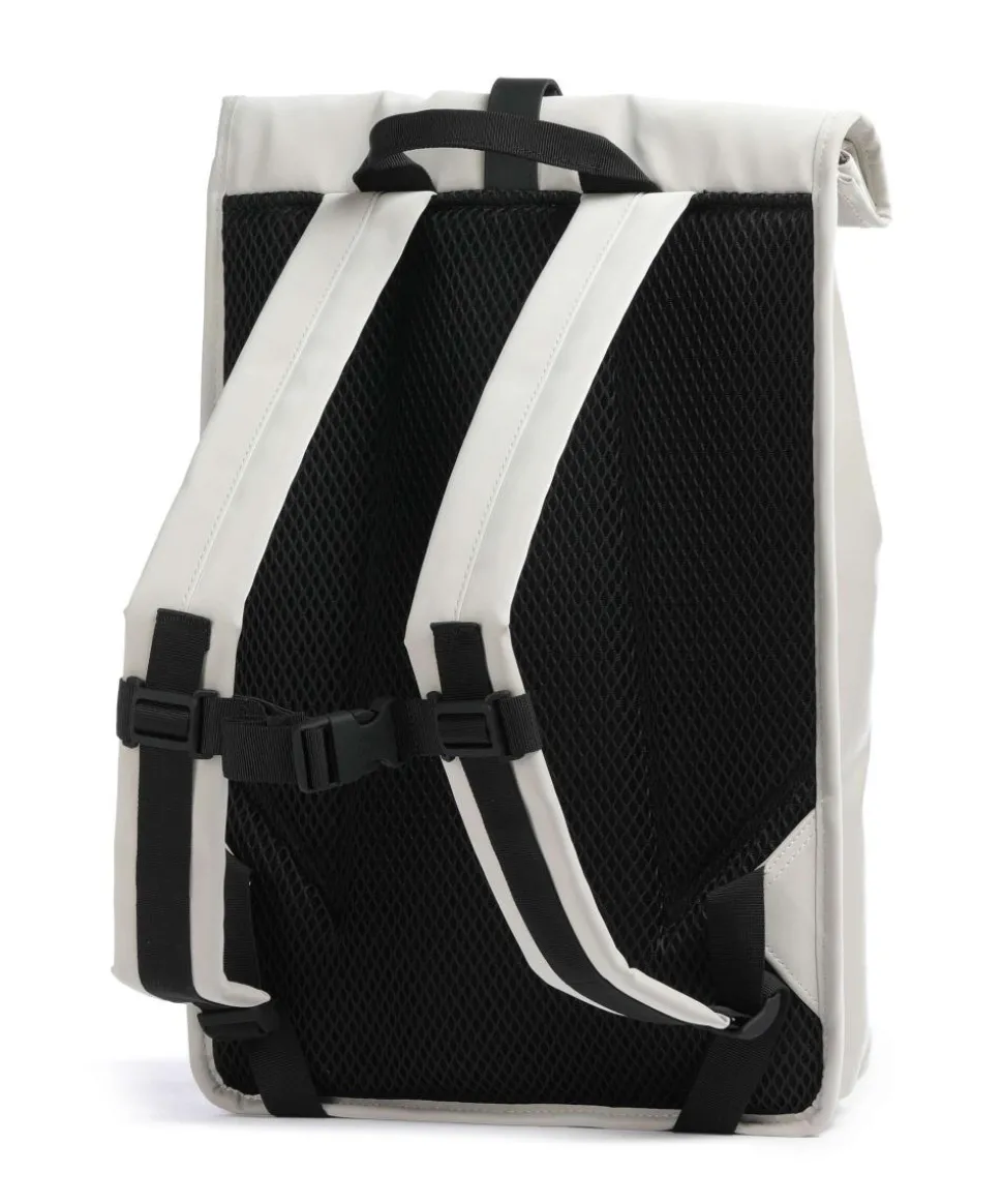 Rolltop Rucksack Polyurethane, Polyester hellgrau