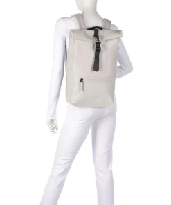 Rolltop Rucksack Polyurethane, Polyester hellgrau
