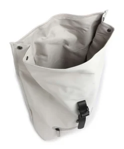 Rolltop Rucksack Polyurethane, Polyester hellgrau