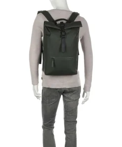 Rolltop Rucksack Polyurethane, Polyester dunkelgrün