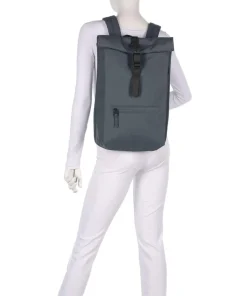 Rolltop Rucksack Polyurethane, Polyester blaugrau