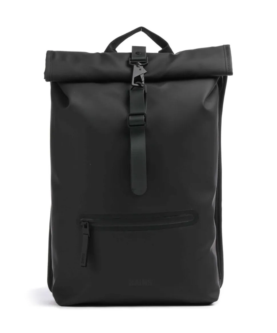 Rolltop Rucksack Polyurethane, Polyester schwarz