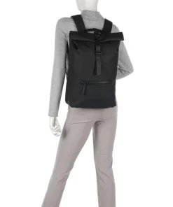 Rolltop Rucksack Polyurethane, Polyester schwarz