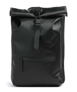 Rolltop Rucksack Polyurethane, Polyester schwarz