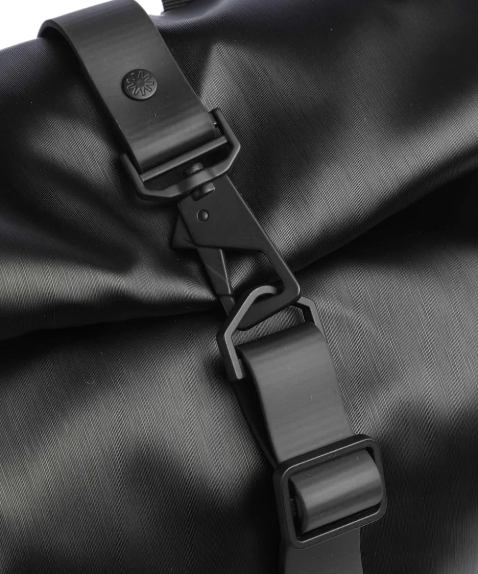 Rolltop Rucksack Polyurethane, Polyester schwarz
