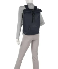 Rolltop Rucksack Polyurethane, Polyester dunkelblau