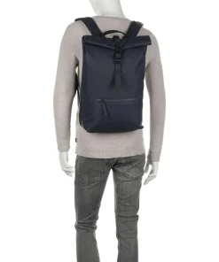 Rolltop Rucksack Polyurethane, Polyester dunkelblau