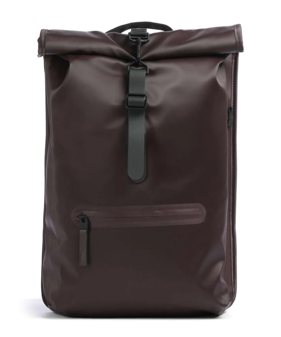 Rolltop Rucksack Polyurethane, Polyester wein