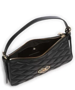 Romantic Schultertasche Lederimitat schwarz