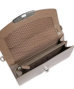 Rome Schultertasche glattes Rindsleder hellbraun