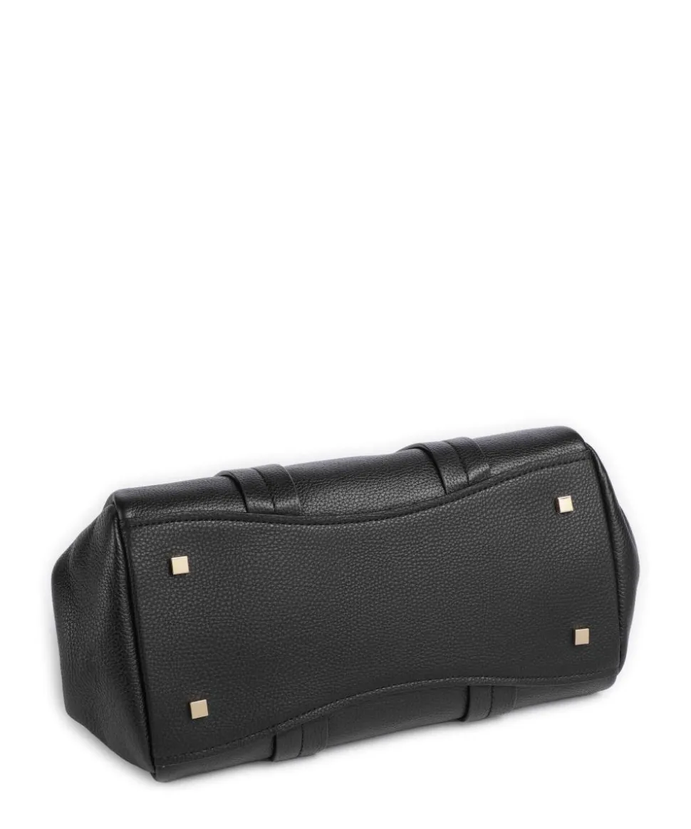 Romee Small Handtasche genarbtes Rindsleder schwarz