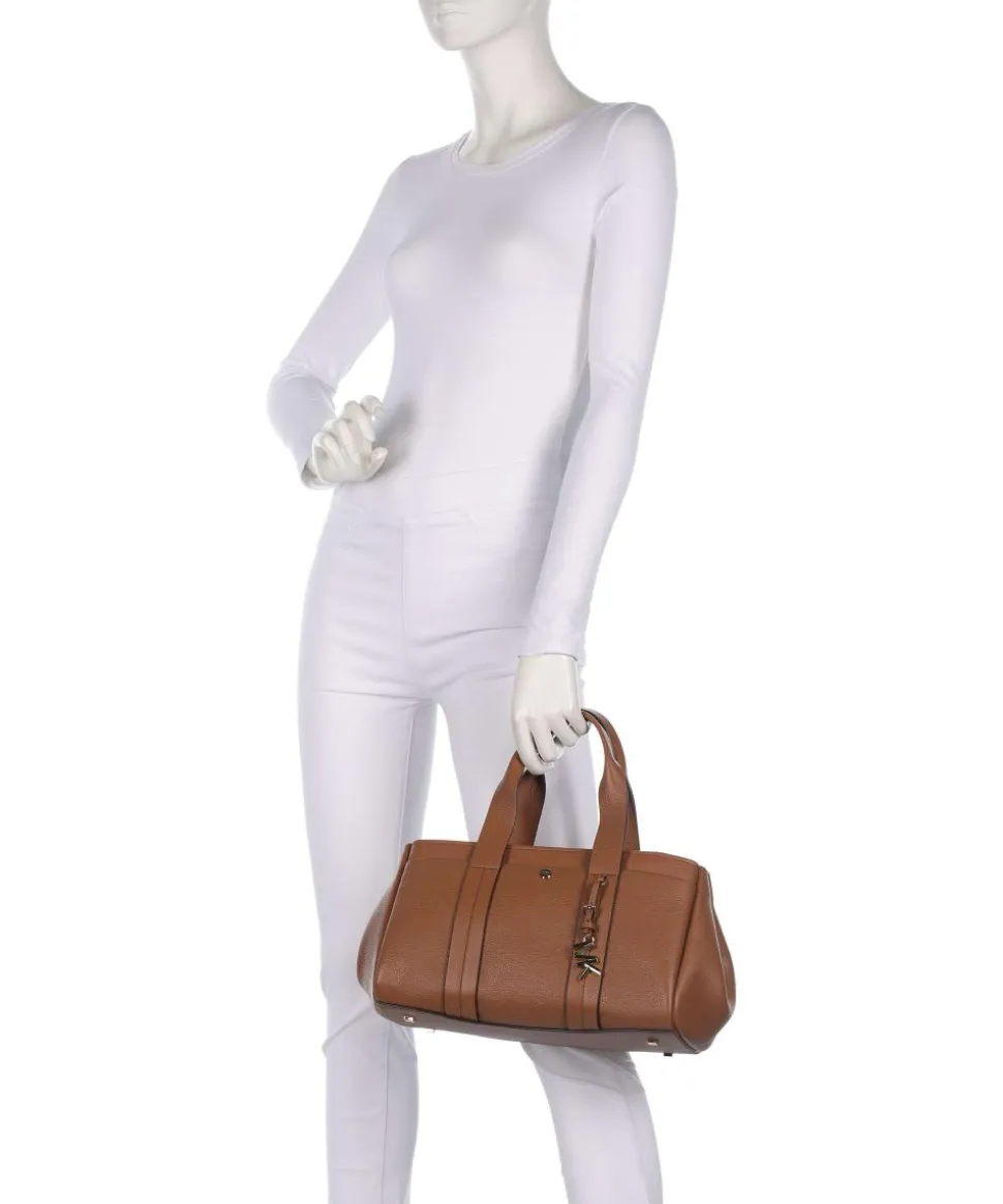 Romee Small Handtasche genarbtes Rindsleder braun